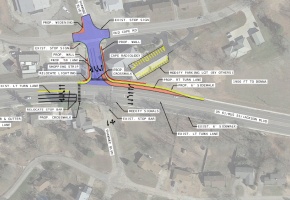 Screenshot for Shawnee/61 intersection study in Jackson