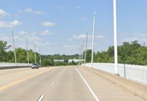 A view of Lemay Ferry Road (U.S Route 61/67 over the Meramec River near St. Louis