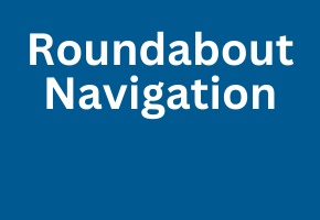 Header for navigating the roundabout displays