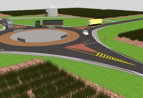 Route BB and Y Roundabout Simulation Icon
