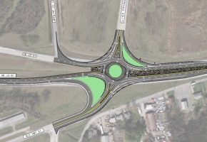 Exit 93 Roundabout Plan View