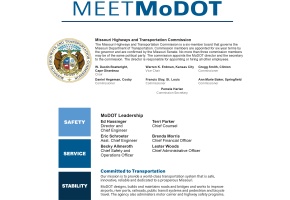 Meet MoDOT Page Snapshot