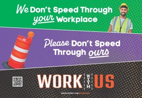 work zone awareness poster 2025
