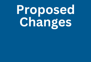 Blue background white words