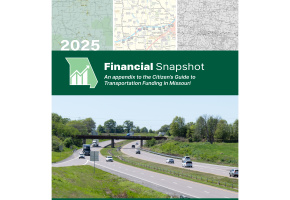 2025 MoDOT Financial Snapshot Cover green