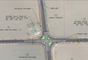 Screenshot of Alternate 1 Traffic Signals for 61/80 in Matthews