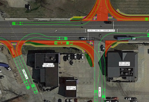 U.S. 61 at Donna Drive in Jackson, MO_Screenshot of Exhibit Showing Turning Movements