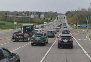 Route 340 (Clarkson Road) near Baxter