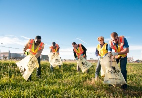 Adopters cleaning highway