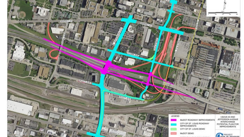 Conceptual Plan for Jefferson at I-64 in St. Louis City