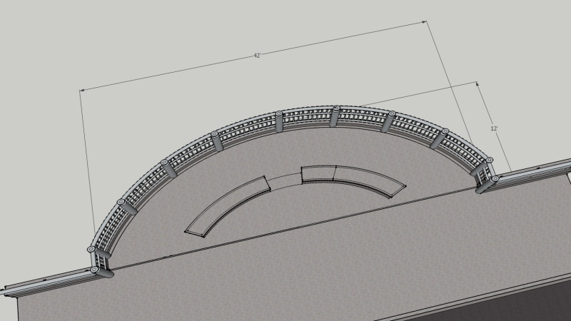 Another rendering of bridge railing