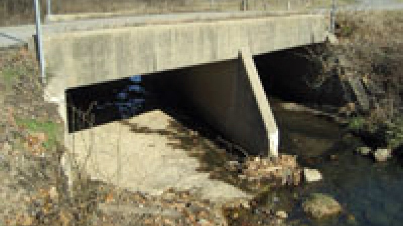 Example of a double box culvert