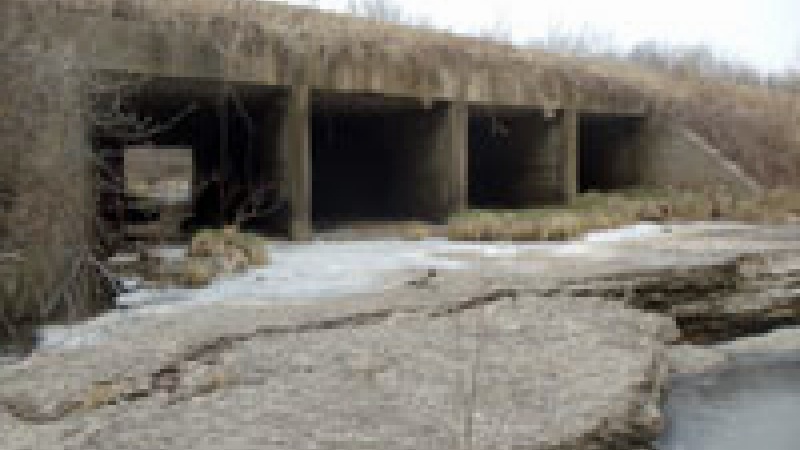 Example of a multiple box culvert