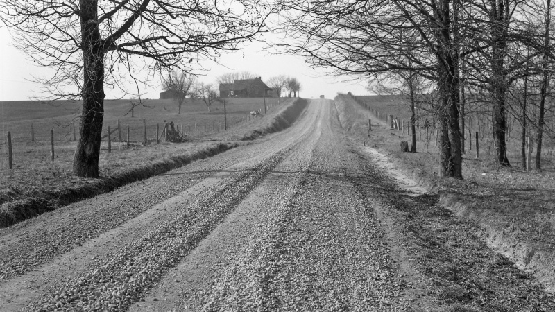 Old photo of dirt road