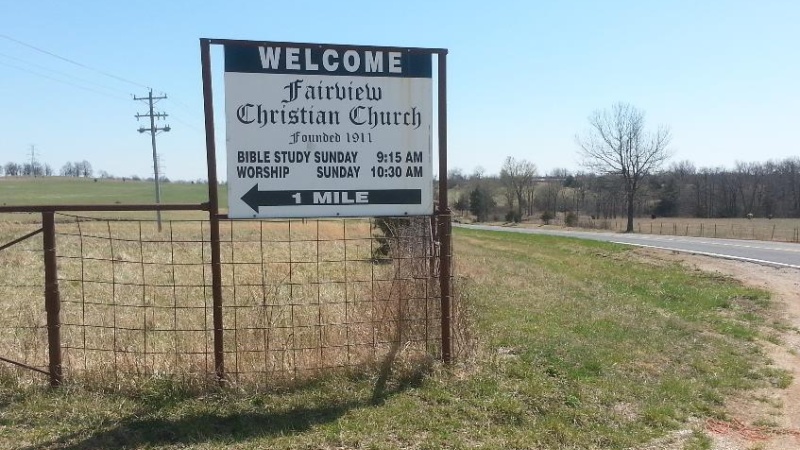 Fairview Christian Church Sign