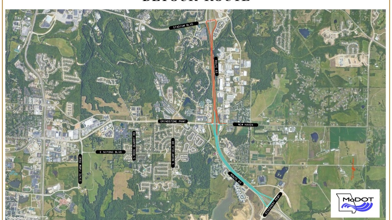 Detour Map Route AC
