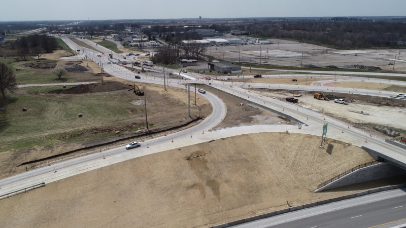 Route 50 and Route 291 Divergabout Construction 2
