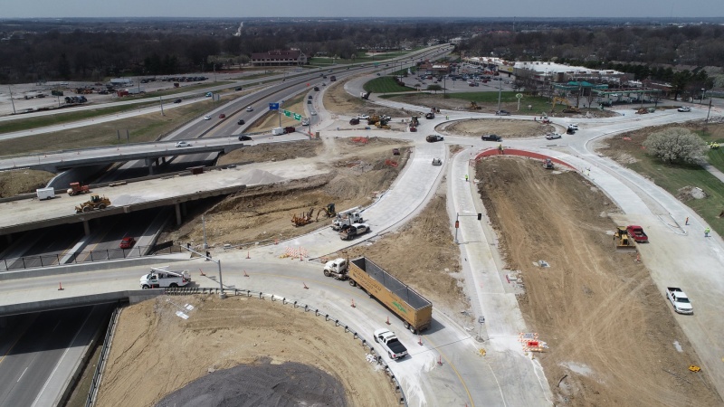 Route 50 and Route 291 Divergabout Construction