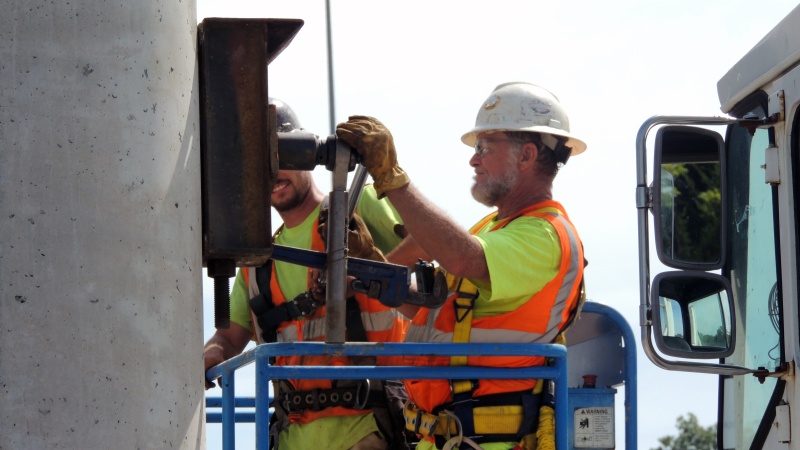 Work on Watson Road bridge over I-44