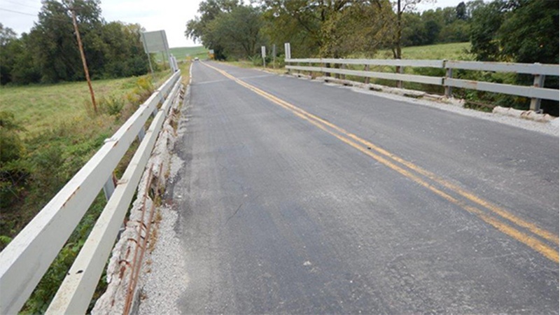 Big Slu bridge on Route 46 Nodaway County taken in 2017