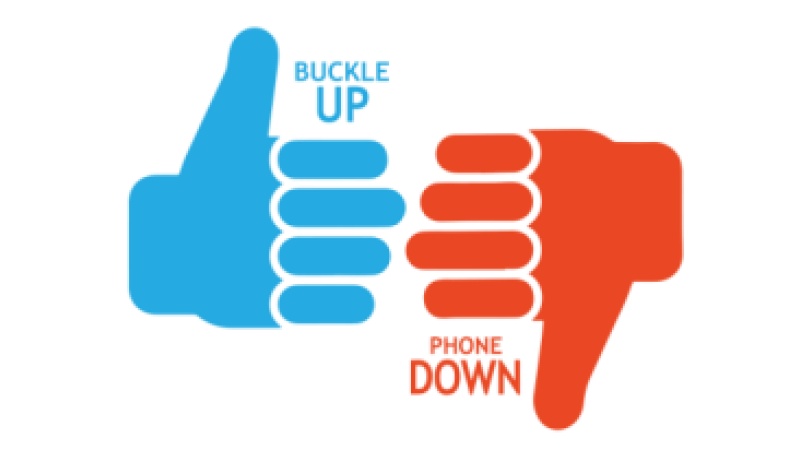 bUCKLE Up Phone Down logo