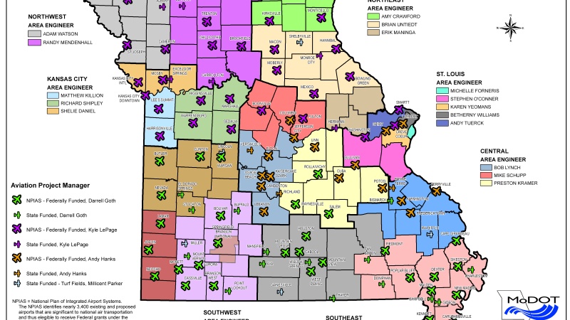 Aviation Project Managers Map