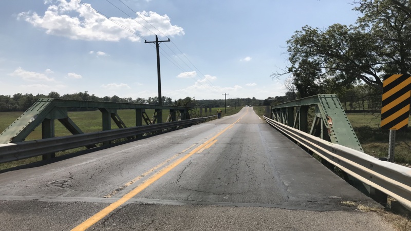 View of bridge deck