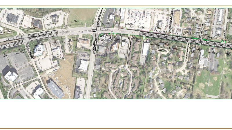 Route 340 project map: I-64 to west of West Drive