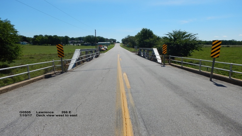 Billies Creek Bridge Deck from west