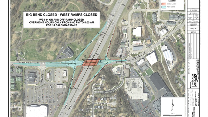 Big Bend west ramp closures