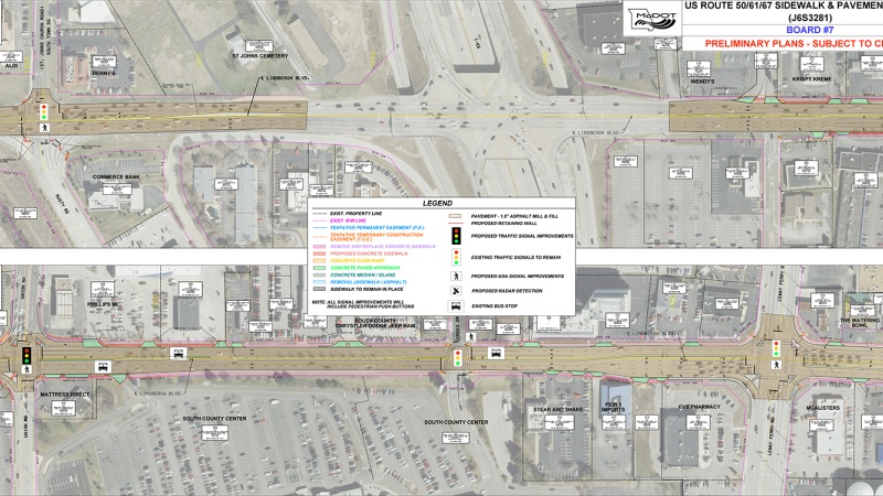 Lindbergh Resurfacing Project, St Johns Church Road to Lemay Ferry