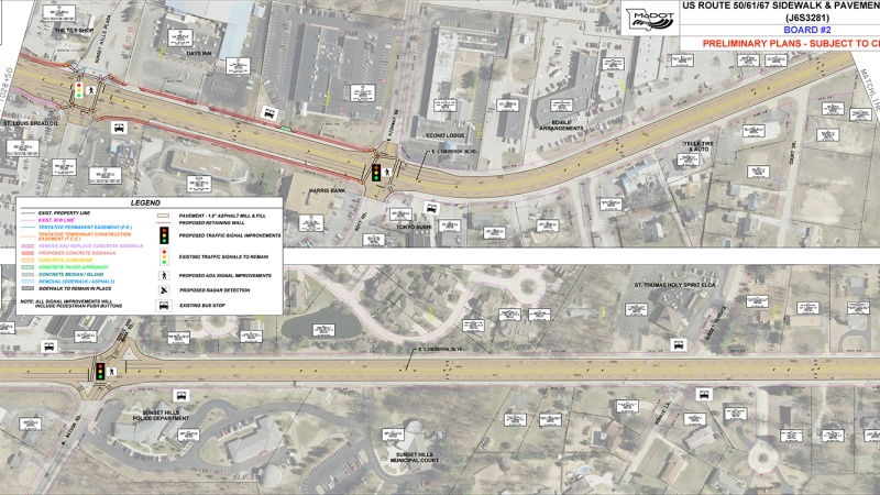 Lindbergh Resurfacing Project, Sunset Hills Plaza to Court
