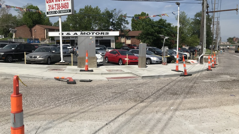 New Sidewalk Curb