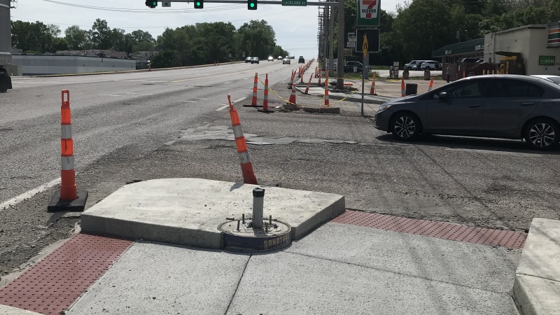 New Sidewalk Crossing on Lackland