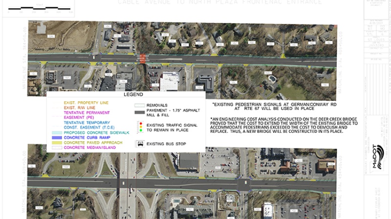 Lindbergh 2023: Cable Ave to N of Plaza Frontenac: Map 6