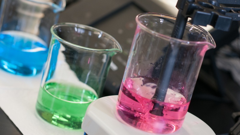 Stock photo of chemical lab materials