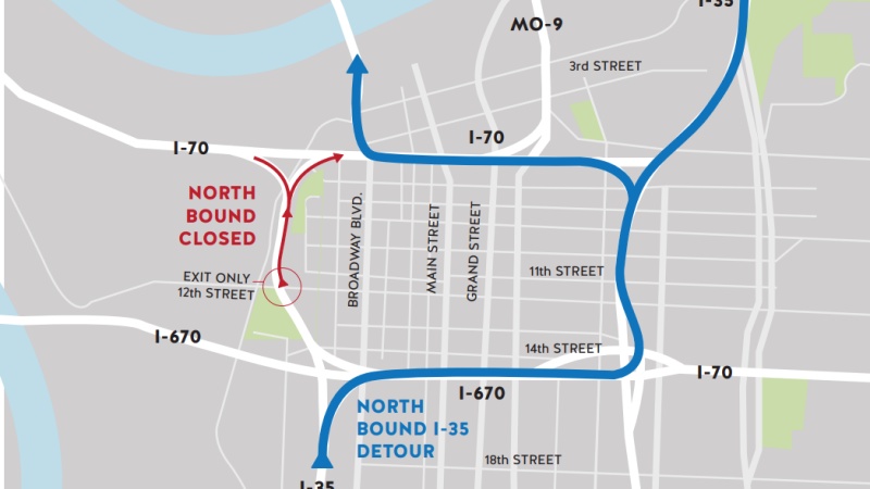 I-35 closure