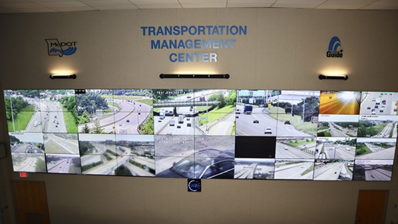 Video vides in Transportation Management Center