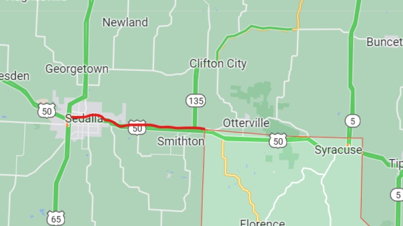 Route 50 Pavement Resurfacing Missouri Department Of Transportation Map 