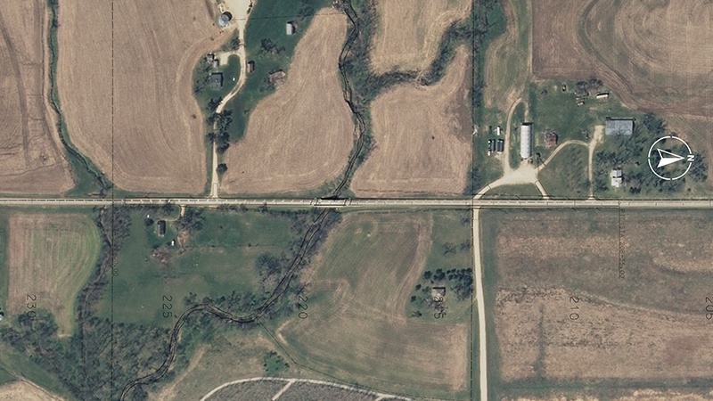 Preliminary Drawing of plans to replace the Hickory Creek Bridge on Holt County Route B