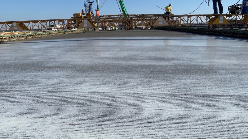 US 50 over Chipman Rd. construction photo