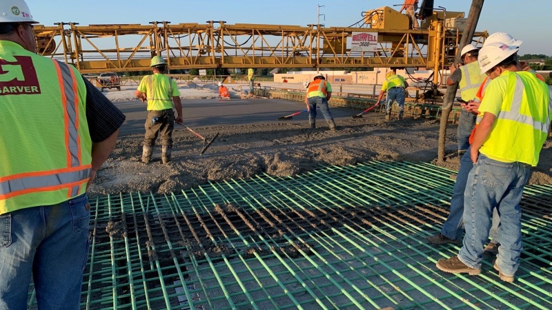 US 50 over Chipman Rd. construction photo
