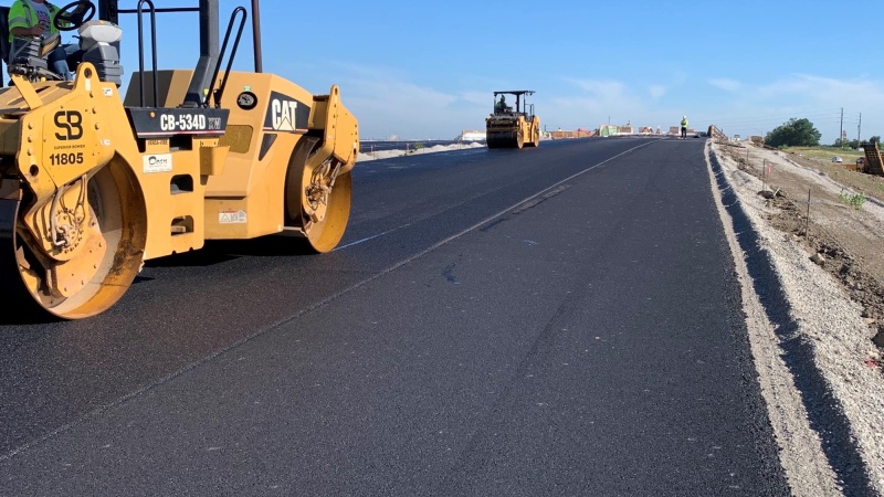 US 50 over Chipman Rd. construction photo