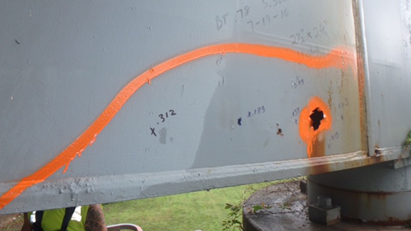I-229 Double-Decker Bridge Deterioration Steel Cap