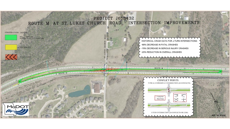 Map outlining the area to receive improvements