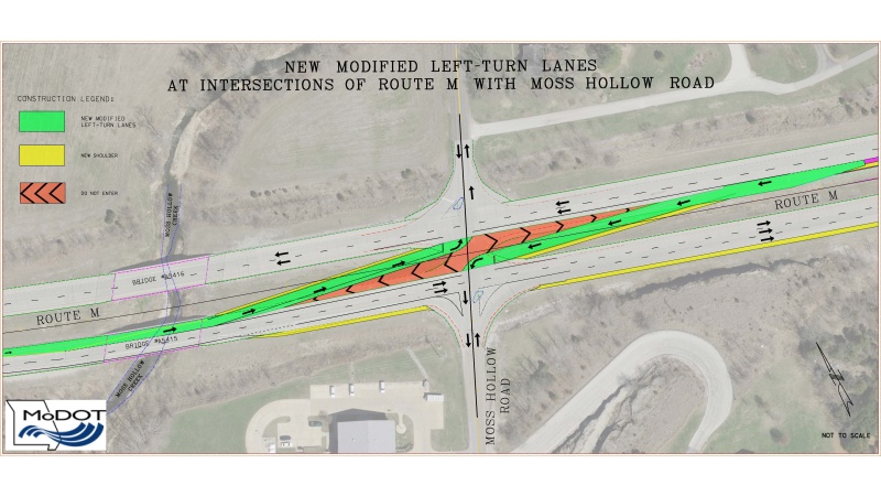 Map outlining the area to receive improvements