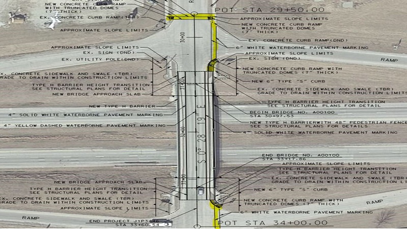 Route 13 Pedestrian Crossing Graphic