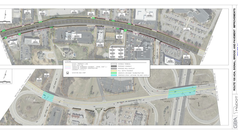 Route 100 EB from west of Topping Lane to I-270