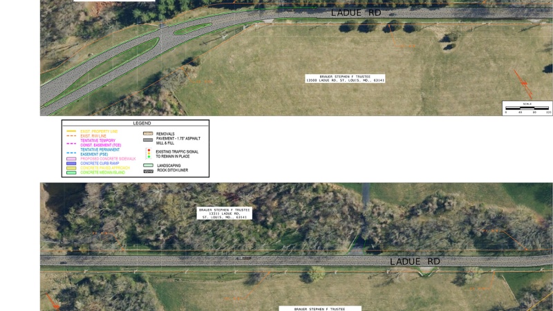 Route AB Board 2: east of Route 141 to west of Babler Road