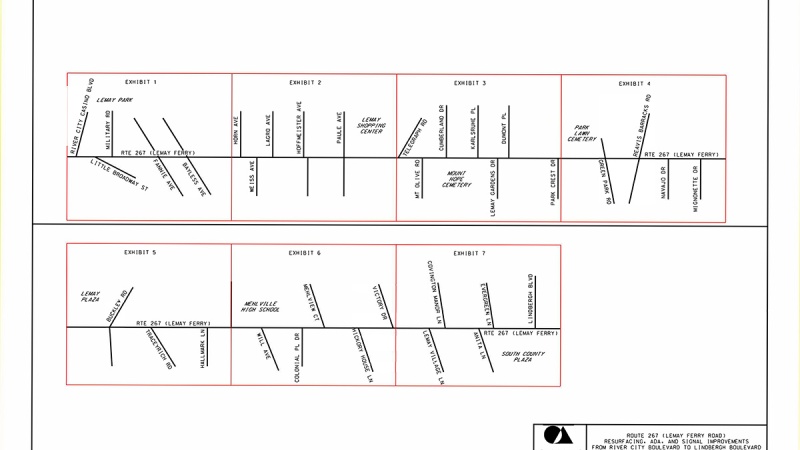 Route 267 project overview and location map